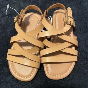 Old Navy Tan Strappy Sandals